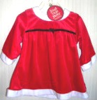 (image for) Christmas Carter's Just One Year Santa Dress 3-6 months - Click Image to Close